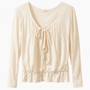 Bordeaux Ivory Long Sleeve Tee